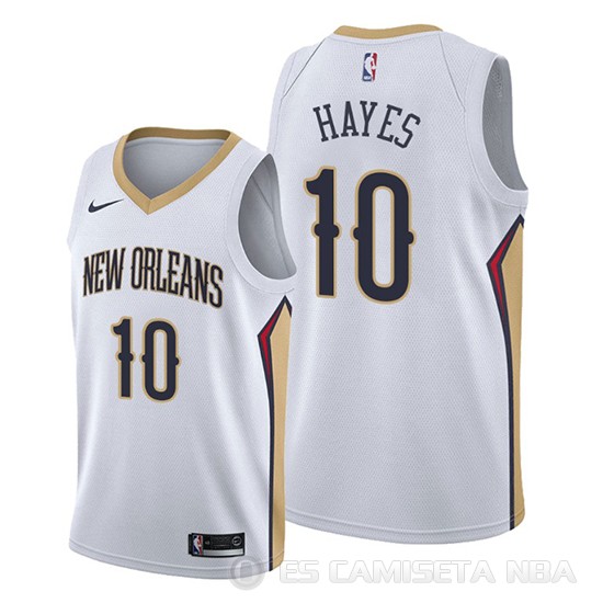Camiseta Jaxson Hayes #10 New Orleans Pelicans Association 2019-20 Blanco - Haga un click en la imagen para cerrar